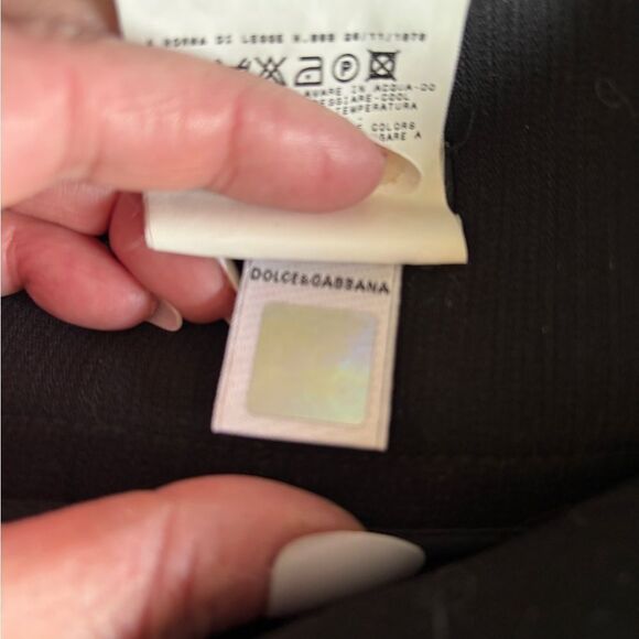 D&G black wide leg pants size 10 - Picture 9 of 12